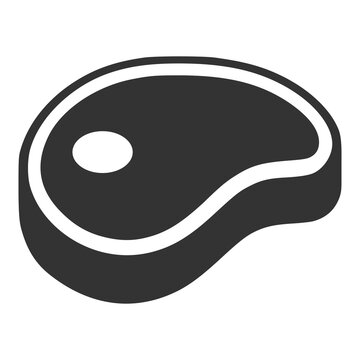 Beef meat steak icon isolated on transparent background