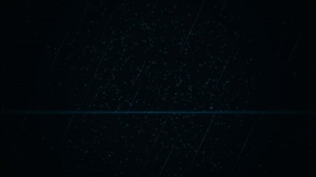Cybernetic face constructed from glowing blue digital pixels dispersing into particles