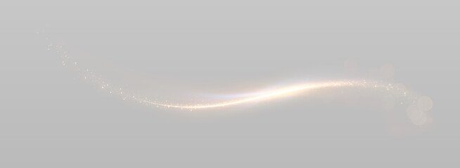Cosmic light wave with shimmering particles and comet glow. © Emryx