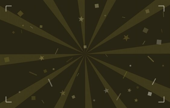 Sunburst Rays Qsd Design In Black Tones
