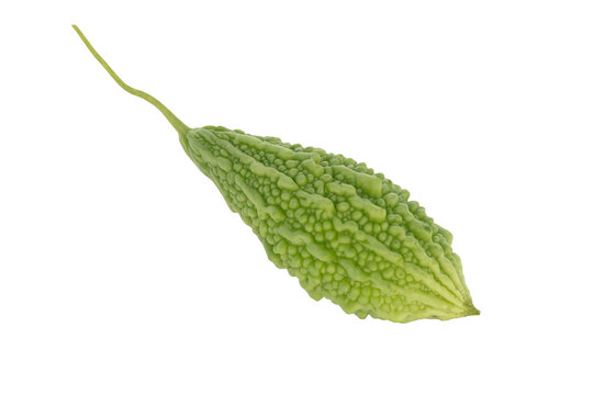 bitter melon isolated on white background. This has clipping path.