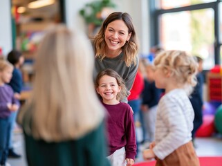 Obraz premium Classroom Activity with Children