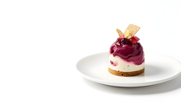 Bignay gourmet coconut-free berry mousse premium commercial food photography