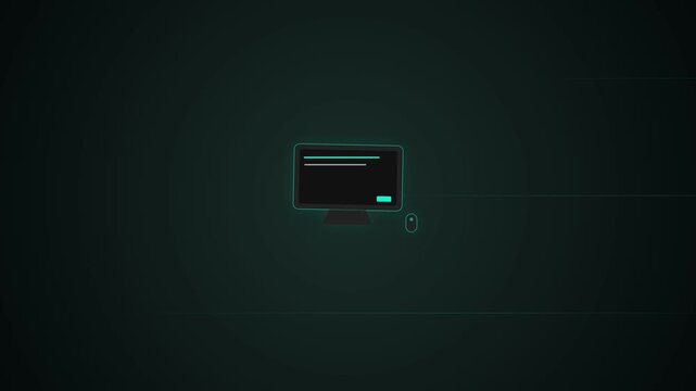 Computer and Mouse Motion Background