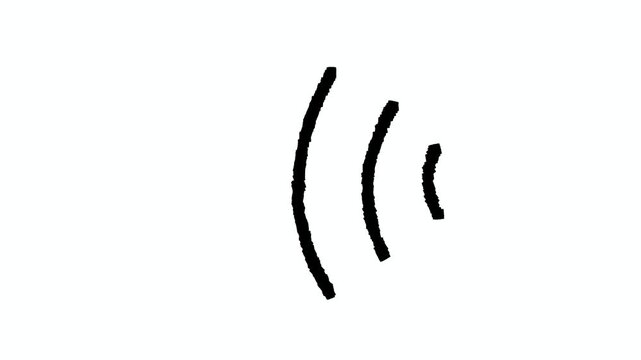 voice echo line stroke animation