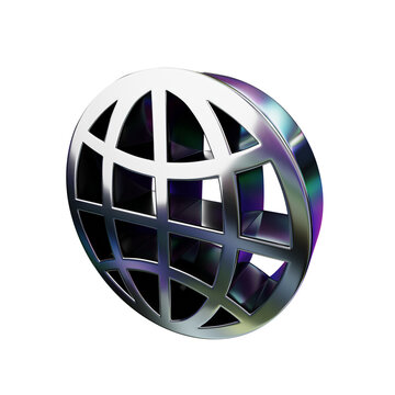 3d icon globe