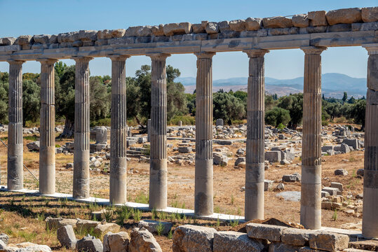 Teos Ancient City at Sigacik, Seferihisar City, Izmir, Turkey