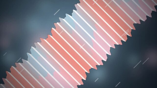 Bellows corrugated tube pulsing seamless loop motion background