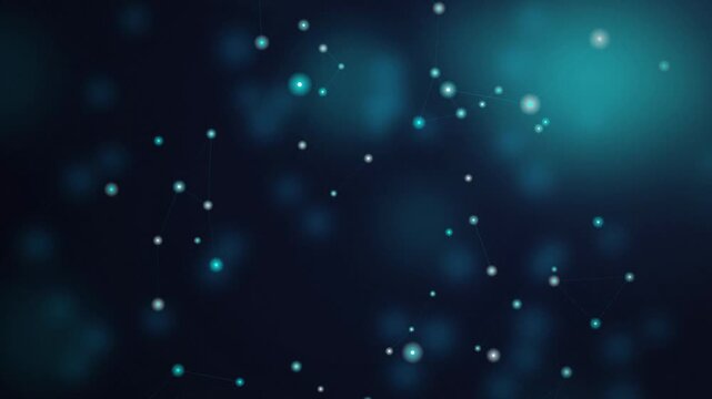 Plexus network glowing nodes looping motion background