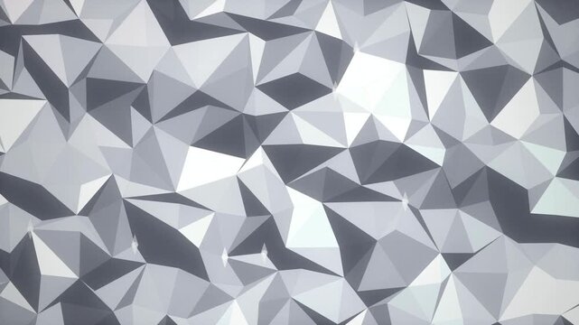 Low poly geometric triangular pattern seamless loop motion background