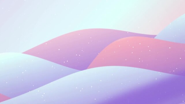 Minimalist landscape rolling hills seamless loop motion background