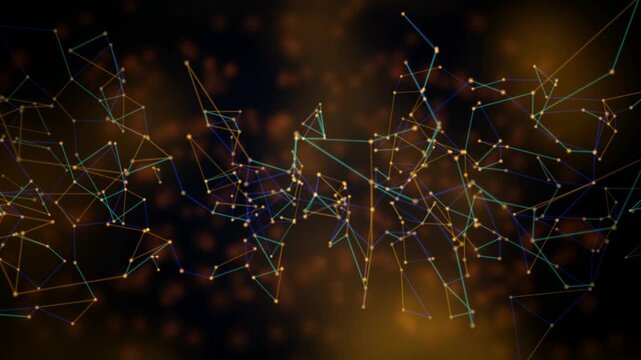 Plexus network glowing nodes seamless loop motion background