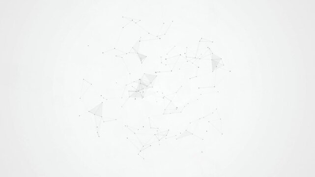 Grey plexus network nodes drifting seamless loop motion background