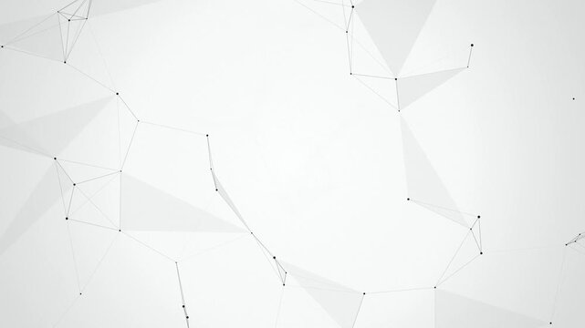 Digital plexus network connecting nodes seamless loop motion