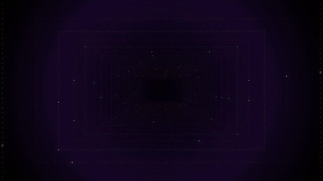 Concentric rectangular tunnel seamless loop motion background