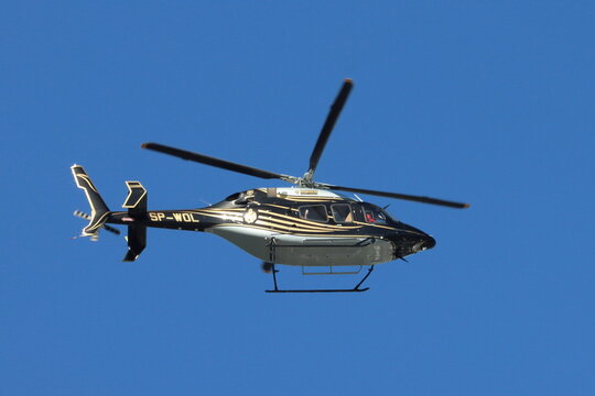 SP-WOL, Bell 407, Djchem Chemicals Poland, leaving Reykjavik, Iceland on August 10th 2026