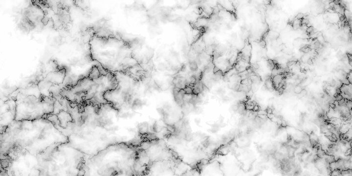 Natural abstract limestone marble veins glossy black and white wall and floor tiles construction vintage closeup antique decoration luxury interior texture design.
