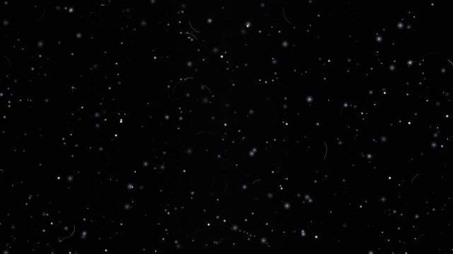 A seamless 60 FPS video overlay featuring pink 35mm film grain, drifting microscopic dust motes, and organic hair fibers on a black background. Perfect for vintage movie effects, cinematic VFX composi