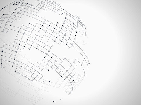 Modern Tech Globe Illustration