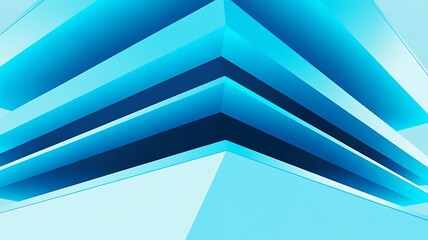 Obraz premium Abstract geometric gradient design with blue and turquoise colors