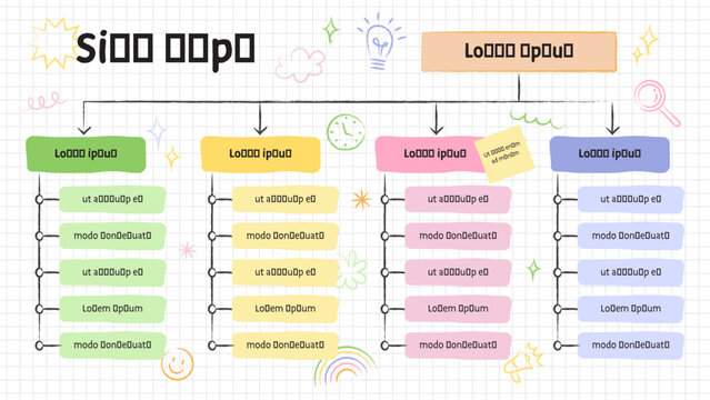 Editable Site Map infographic template for organizing website pages, navigation structures, content hierarchy and digital user journeys.