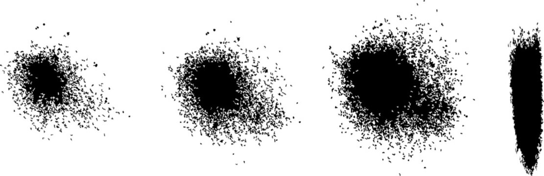 Data scatter plot variations showing different distributions and statistical correlation patterns