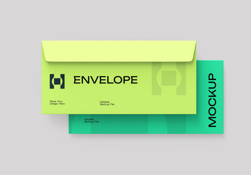 Modern Envelope Mockup