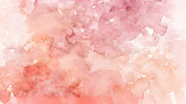 Marbled watercolor blends pink mauve and orange tones across a paper textured background with organic irregular shapes for modern creative design use