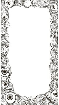 Abstract Swirling Eyeball Decorative Frame