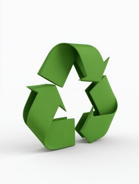 Green Recycling Symbol for Environmental Conservation