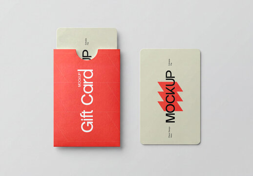 Creative Gift Card Mockup