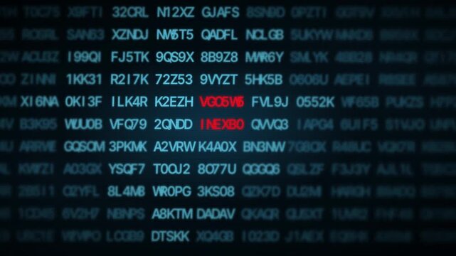 Cyber Security Breach Animation, Hacked System Alert, Glitch Effect Text Overlay, Digital Data Breach Background, Futuristic Technology Animation, Computer Code Visualization, Data Security Motion
