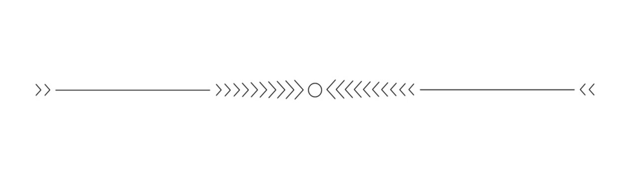 Black Geometric Chevron Arrow Page Divider