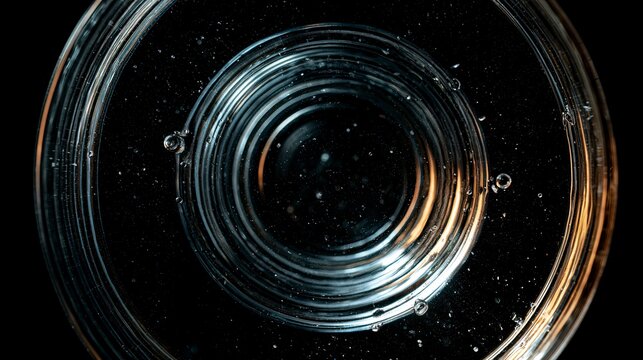 Abstract Circular Light Pattern with Dynamic Motion Effect.