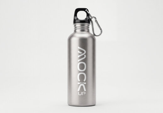 Stainless Steel Bottle Mockup