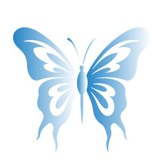 Obraz premium Butterfly Decorative Silhouette Illustration