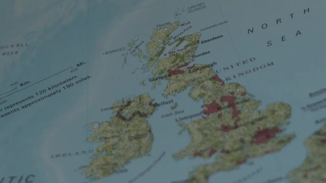 A detailed physical and political map of Western Europe.