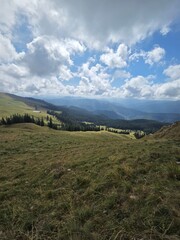 Obraz premium landscape with mountains and blue sky