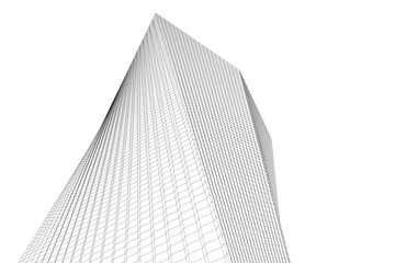 Obraz premium Abstract architectural building 3d rendering