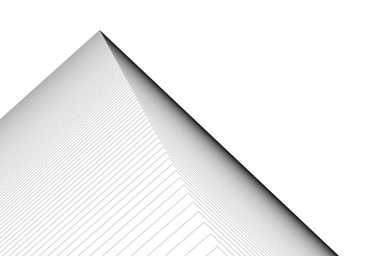 Abstract architectural building 3d rendering