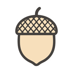 Illustration of an acorn © ariel