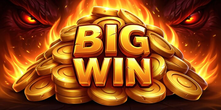 Spectacular big win with dragon fire and gold