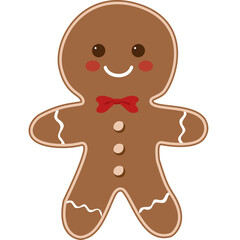 Obraz premium gingerbread man isolated on white