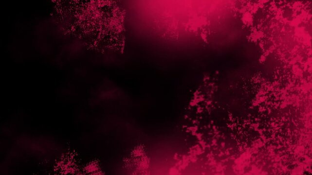 Dynamic abstract distressed red grunge with halftone, dust and scratches background loop