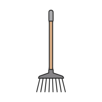 Rake isolated on transparent background