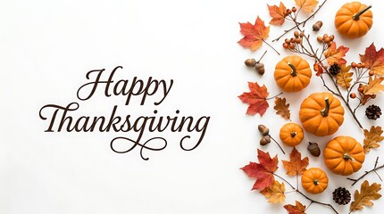 Fototapeta premium A warm and joyful thanksgiving celebrating gratitude family and the autumn harvest season together