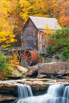 Babcock State Park, West Virginia, USA at Glade Creek Grist Mill