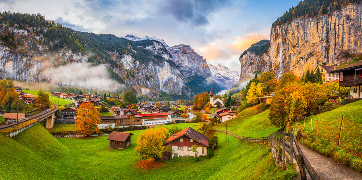 Lauterbrunnen, Switzerland in Autumn
