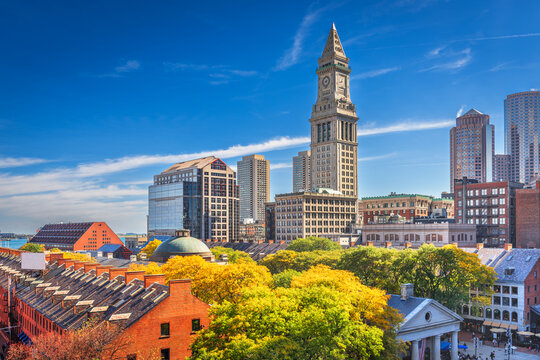 Boston, Massachusetts, USA Cityscape in Autumn