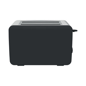 Illustration of a home kitchen toaster, for design projects related to cooking or kitchen equipment.